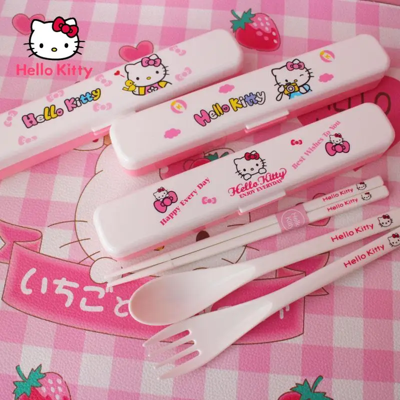 Hello Kitty Travel Out Portable Resin Melamine Tableware Chopsticks Fork Spoon Household Baby Chopsticks Spoon Set Gift
Hello Kitty Travel Out Portable Resin Melamine Tableware Chopsticks Fork Spoon Household Baby Chopsticks Spoon Set Gift