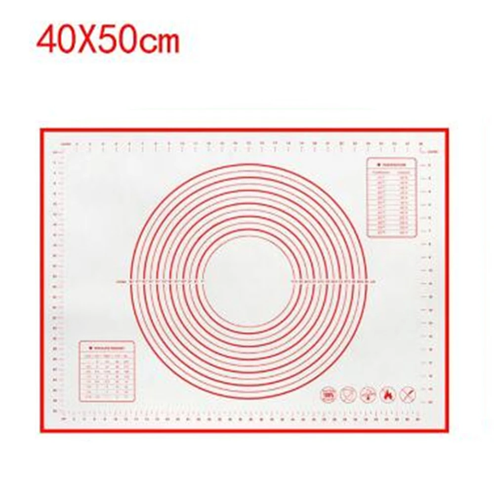 Non Stick Silicone Baking Mat Non-Stick Kneading Pastry 40*50/50*60cm Collapsible Kitchen Tools 1PC Bakeware Rolling Dough Pad
Non Stick Silicone Baking Mat Non-Stick Kneading Pastry 40*50/50*60cm Collapsible Kitchen Tools 1PC Bakeware Rolling Dough Pad
