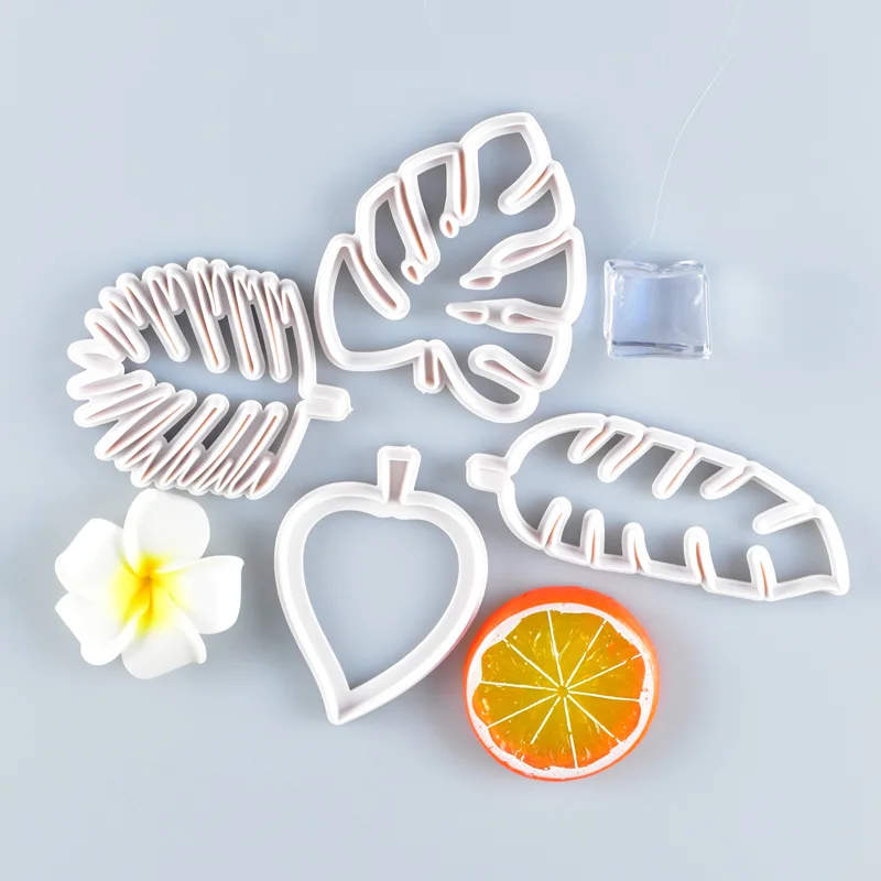 4pcs/set Tropical Leavescokies Leaf Cutter Molds For Baking Cakes Diy Baking Tool Kitchen Cutter Mold Plastic 3D Handmade Mould
4pcs/set Tropical Leavescokies Leaf Cutter Molds For Baking Cakes Diy Baking Tool Kitchen Cutter Mold Plastic 3D Handmade Mould