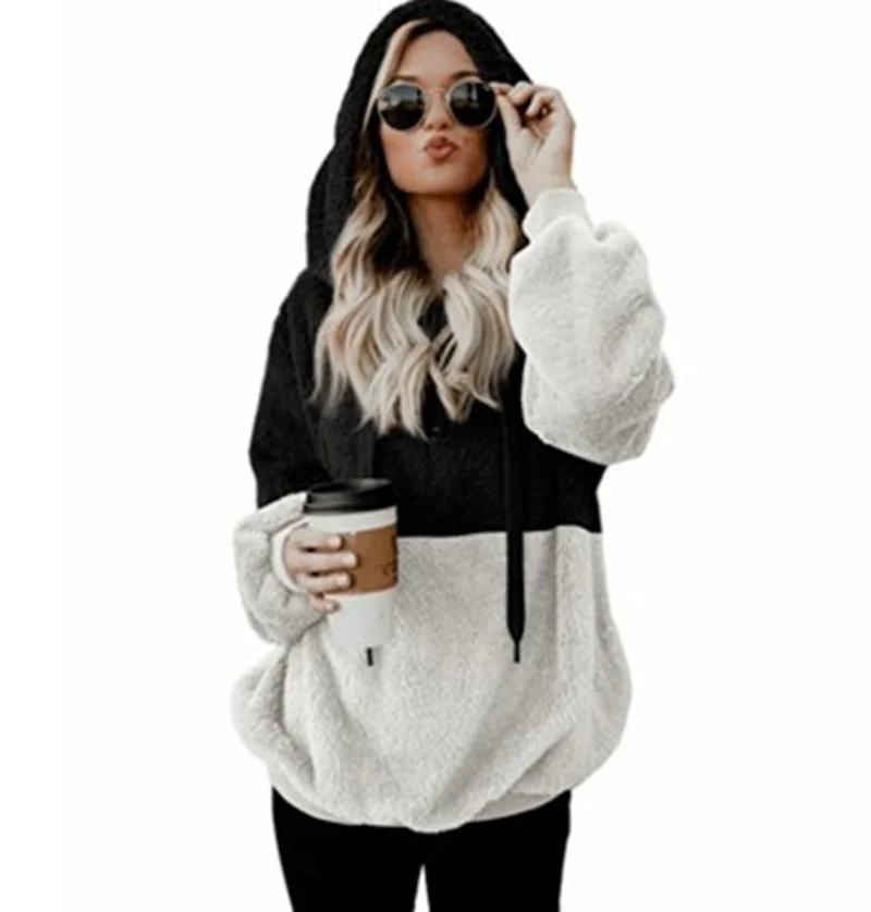 Oversized 5xl Loose Fleece Hoodies for Wmen 2021 Winter Warm Casual Patchwork Hooded Drawstring Sweatshirt Daily Tops
Oversized 5xl Loose Fleece Hoodies for Wmen 2021 Winter Warm Casual Patchwork Hooded Drawstring Sweatshirt Daily Tops
