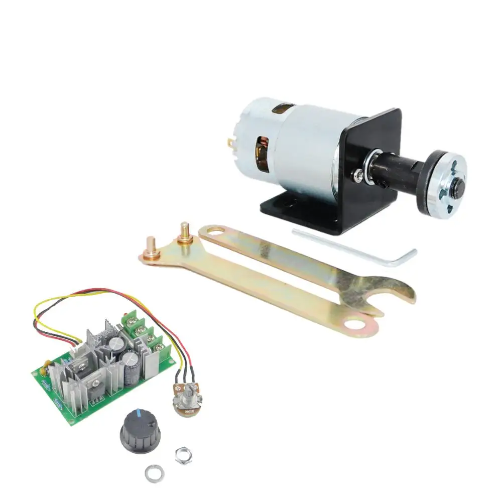 CHANCS 775 DC Motor 12V/24V Motor Large Torque Gear Motor With 20A PWM Speed Controller Bracket Support Fixed Base
CHANCS 775 DC Motor 12V/24V Motor Large Torque Gear Motor With 20A PWM Speed Controller Bracket Support Fixed Base
