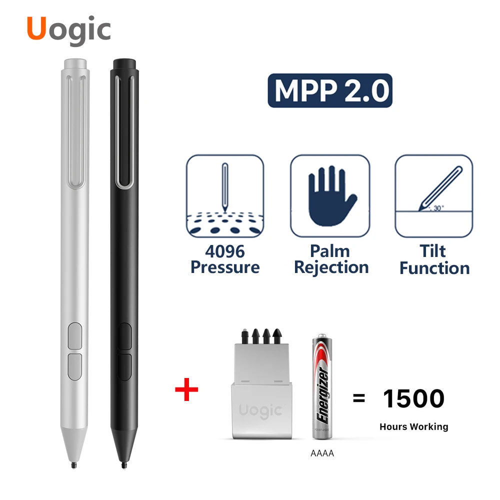 Uogic Pencil 4096 Pressure Sensitivity Palm Rejection Stylus For Surface Pro X 7 6 5 4 3 Go/Laptop/Book/Studio For Surface Pen
Uogic Pencil 4096 Pressure Sensitivity Palm Rejection Stylus For Surface Pro X 7 6 5 4 3 Go/Laptop/Book/Studio For Surface Pen