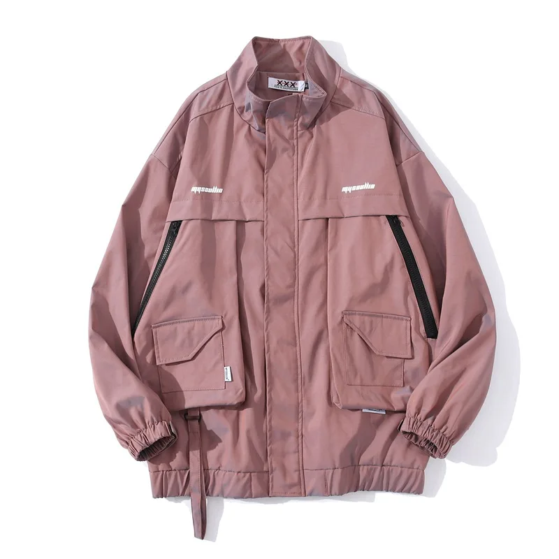 Hip Hop Streetwear black Cargo Windbreaker Jackets 2020 Mens Harajuku Multi-pocket Track Jacket Men Fashion Outwear Coat WY226
Hip Hop Streetwear black Cargo Windbreaker Jackets 2020 Mens Harajuku Multi-pocket Track Jacket Men Fashion Outwear Coat WY226