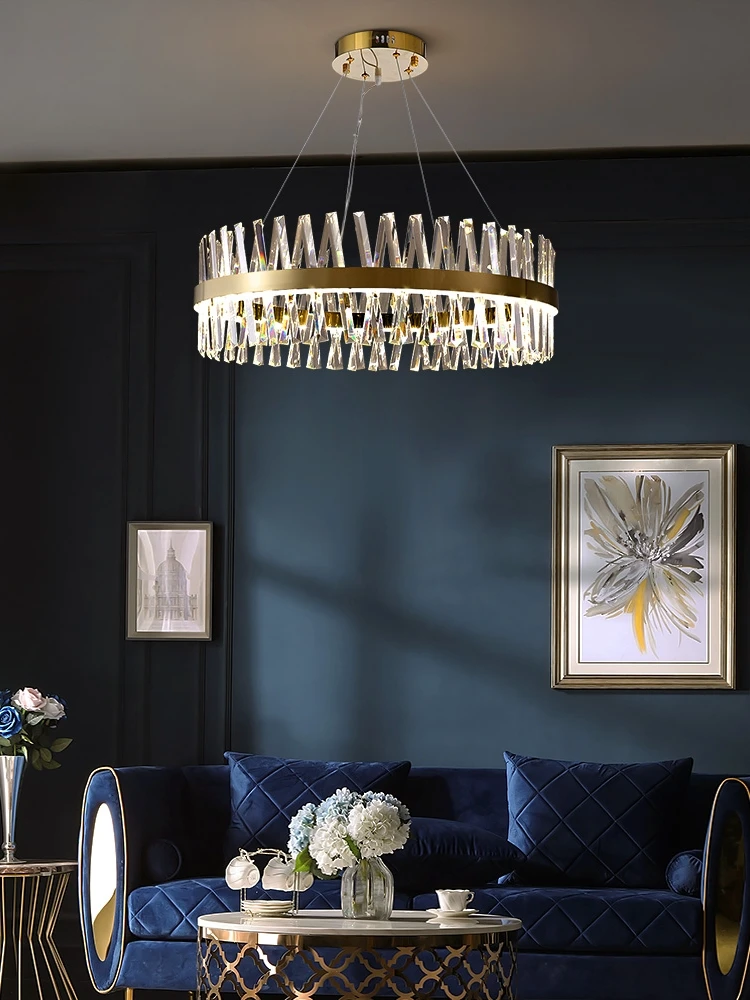 Light of luxury living room chandelier Nordic postmodern crystal droplight contracted restaurant bedroom clothing store web cele
Light of luxury living room chandelier Nordic postmodern crystal droplight contracted restaurant bedroom clothing store web cele