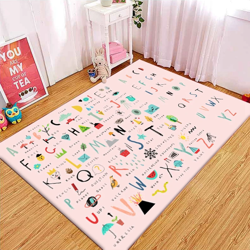 Lovely Kids Carpet and Rug Pink 26 Letters Children Bedroom Bedside Floor Mat Baby Child Kids Play Crawling Mat Hallway Tapete
Lovely Kids Carpet and Rug Pink 26 Letters Children Bedroom Bedside Floor Mat Baby Child Kids Play Crawling Mat Hallway Tapete