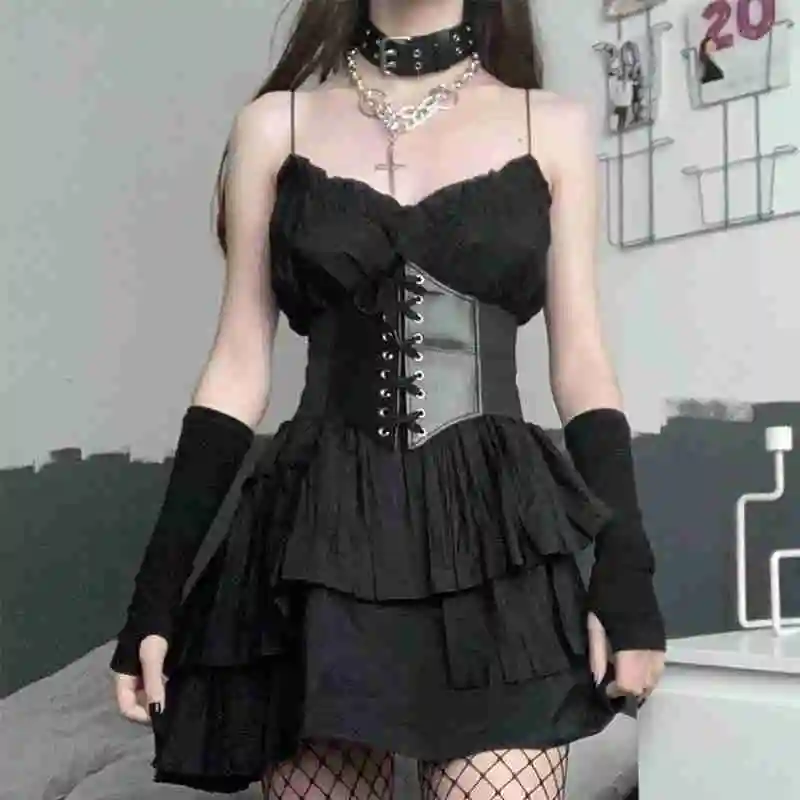 1Pcs Gothic Dark Lace Up Female Waist Corset Belt Wide PU Leather Belts Women Fashion Slimming Waistband Adjustable Dress Girdle
1Pcs Gothic Dark Lace Up Female Waist Corset Belt Wide PU Leather Belts Women Fashion Slimming Waistband Adjustable Dress Girdle