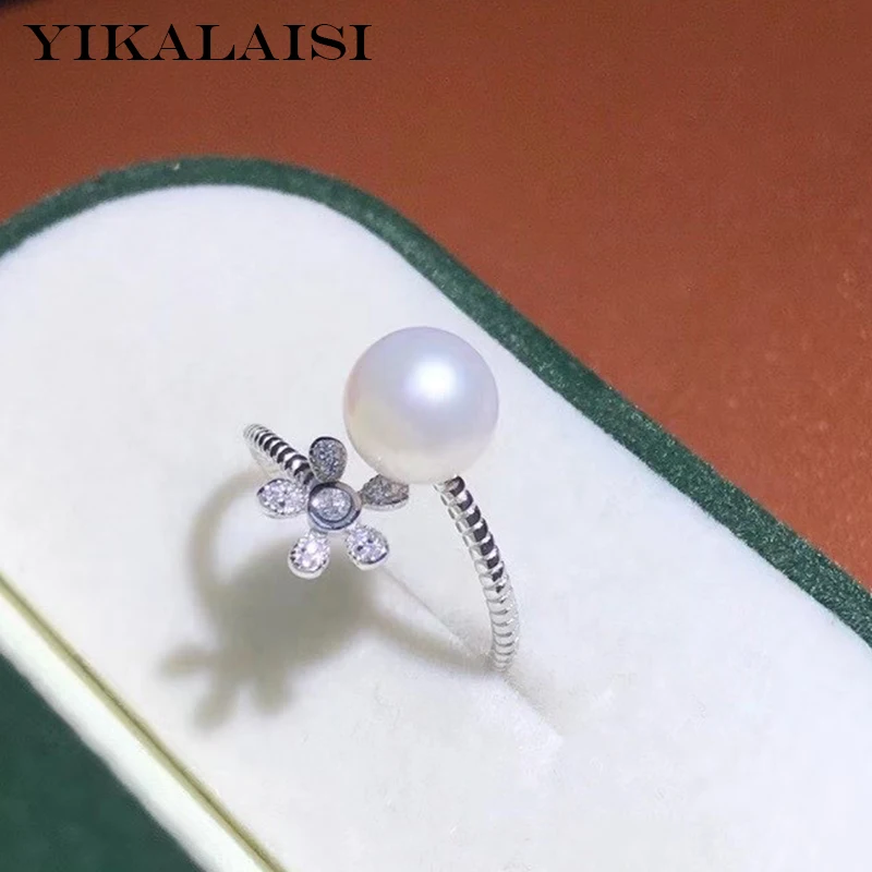 YIKALAISI 925 Sterling Silver Rings Jewelry For Women 8-9mm Oblate Natural Freshwater Pearl Rings 2021 Fine New Wholesales
YIKALAISI 925 Sterling Silver Rings Jewelry For Women 8-9mm Oblate Natural Freshwater Pearl Rings 2021 Fine New Wholesales