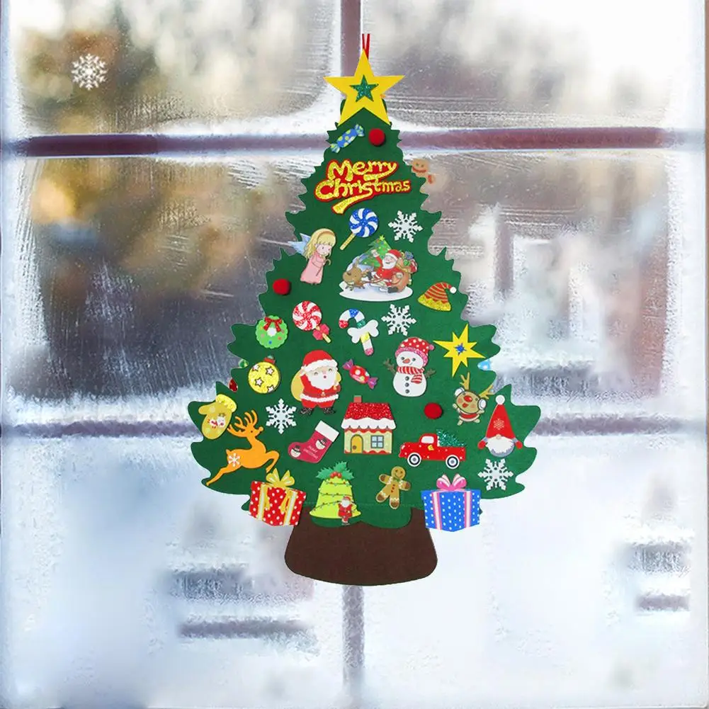 DIY Felt Christmas Tree Merry Christmas Decorations For Home Navidad 2021 New Year Gift For Kids Xmas Ornaments For Home Decor
DIY Felt Christmas Tree Merry Christmas Decorations For Home Navidad 2021 New Year Gift For Kids Xmas Ornaments For Home Decor