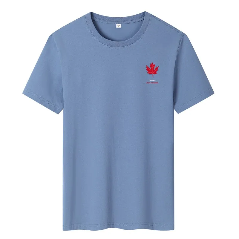 SWENEARO 2021 summer new men's T-shirt short sleeve 100% cotton small maple leaf print breathable O-neck brand T-shirt
SWENEARO 2021 summer new men's T-shirt short sleeve 100% cotton small maple leaf print breathable O-neck brand T-shirt