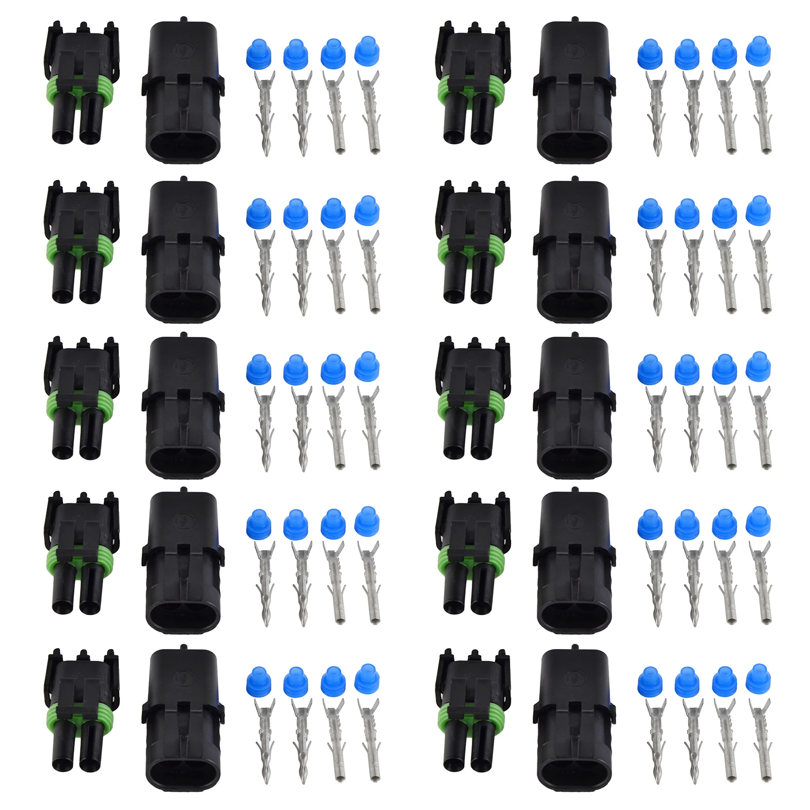 H2CNC 10x Complete Kits FOR Delphi Weather Pack 1/2/3/4 Pin Sealed Connector Kit 16-14 GA
H2CNC 10x Complete Kits FOR Delphi Weather Pack 1/2/3/4 Pin Sealed Connector Kit 16-14 GA