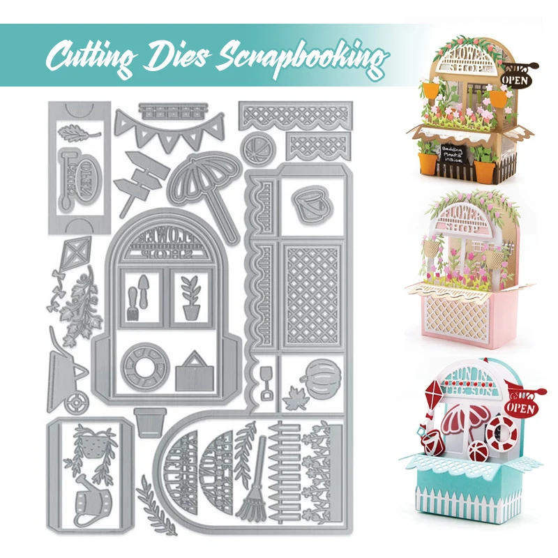 Garden Houses Metal Cutting Dies DIY Craft Scrapbook Embossed Paper Card Album Craft Template Stencil Dies 
Garden Houses Metal Cutting Dies DIY Craft Scrapbook Embossed Paper Card Album Craft Template Stencil Dies