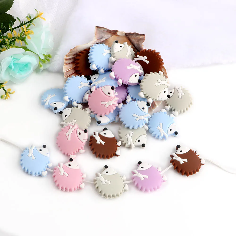 Kovict 30/50pcs Cartoon Cute Hedgehog Baby Silicone Beads Food Grade Pendant DIY Pacifier Chain Accessories Chewable Teether Toy 
Kovict 30/50pcs Cartoon Cute Hedgehog Baby Silicone Beads Food Grade Pendant DIY Pacifier Chain Accessories Chewable Teether Toy
