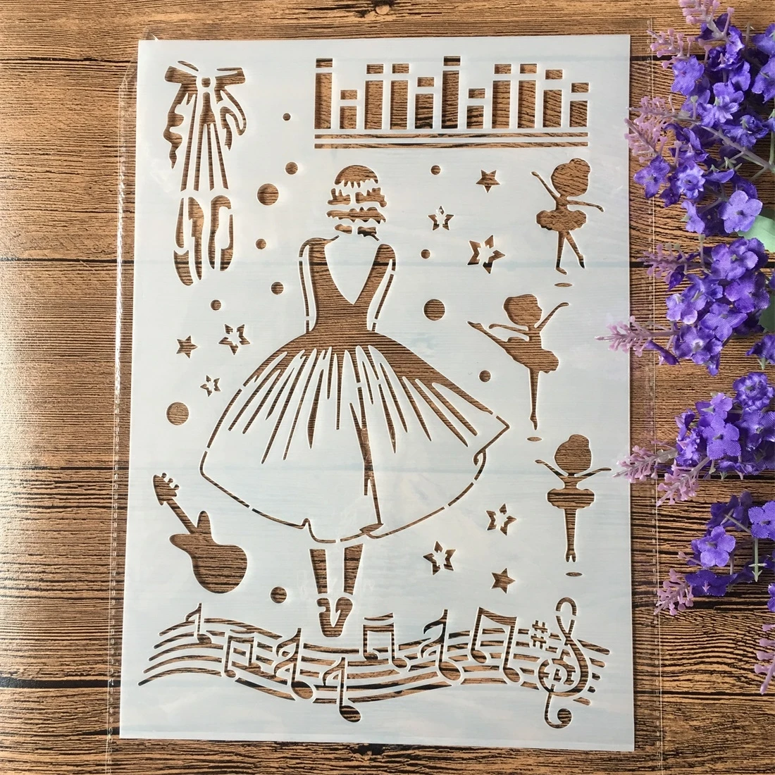 A4 Dress Girl Music DIY Layering Stencils Wall Painting Scrapbook Coloring Embossing Album Decorative Card Template
A4 Dress Girl Music DIY Layering Stencils Wall Painting Scrapbook Coloring Embossing Album Decorative Card Template