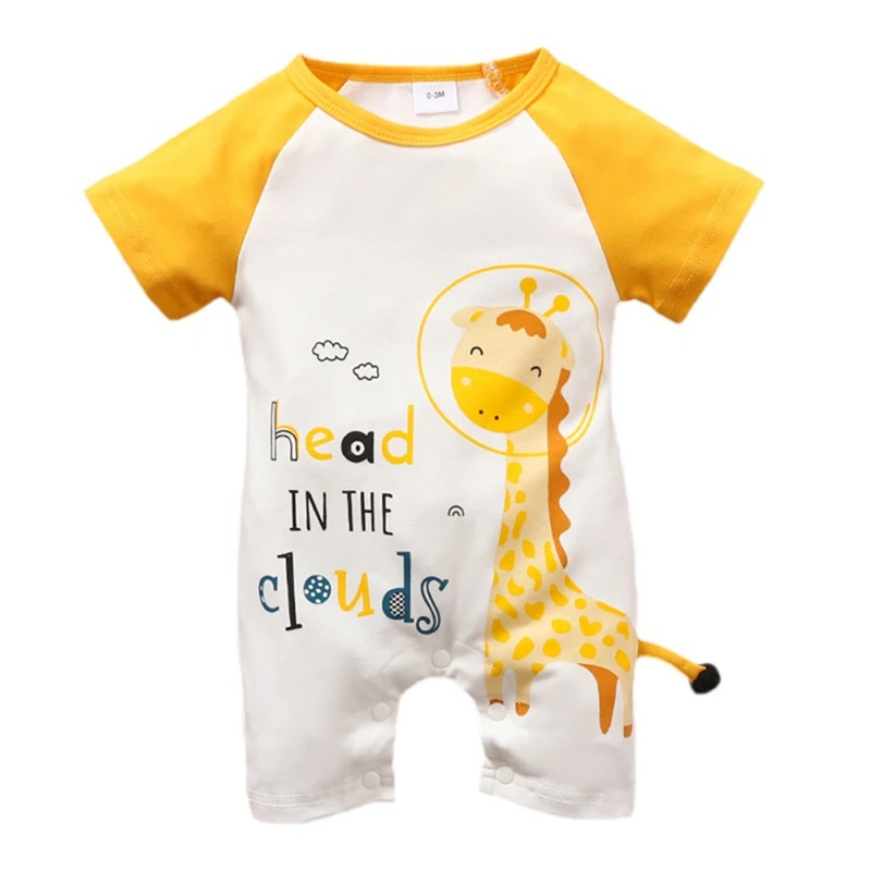 Summer Baby Boy Girl Cartoon Pattern Short Sleeve Shorts Romper Infant Letter Print Jumpsuit Bodysuit Clothes 0-18M 
Summer Baby Boy Girl Cartoon Pattern Short Sleeve Shorts Romper Infant Letter Print Jumpsuit Bodysuit Clothes 0-18M