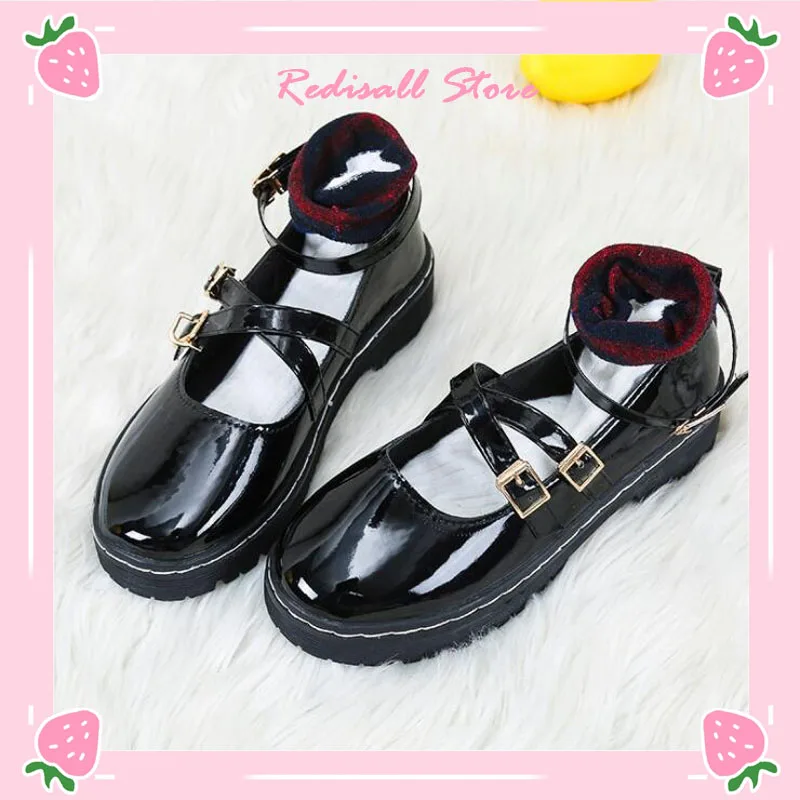 Uniform Shoes Uwabaki JK Students School Shoes Buckle Lolita Cosplay Women Girls Halloween Concert Role Play Daily Shoewear
Uniform Shoes Uwabaki JK Students School Shoes Buckle Lolita Cosplay Women Girls Halloween Concert Role Play Daily Shoewear