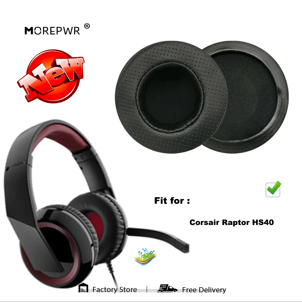 Morepwr New upgrade Replacement Ear Pads for Corsair Raptor HS40 7.1 USB Headset Parts Leather Cushion Velvet Earmuff Sleeve
Morepwr New upgrade Replacement Ear Pads for Corsair Raptor HS40 7.1 USB Headset Parts Leather Cushion Velvet Earmuff Sleeve