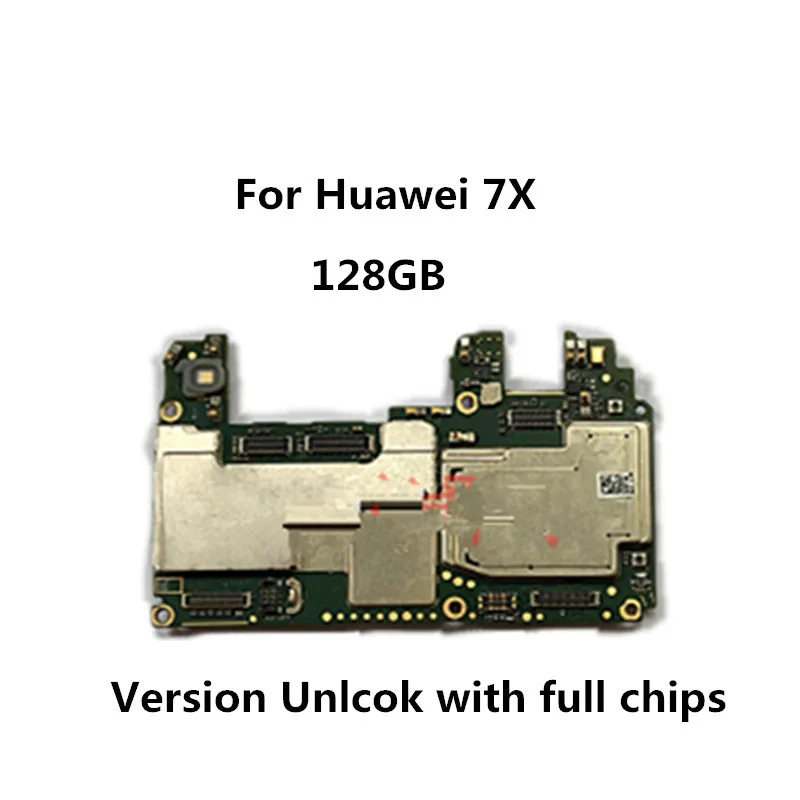 Для Huawei honor enjoy 7X разблокированная оригинальная материнская плата 4 Гб ОЗУ 128 ПЗУ