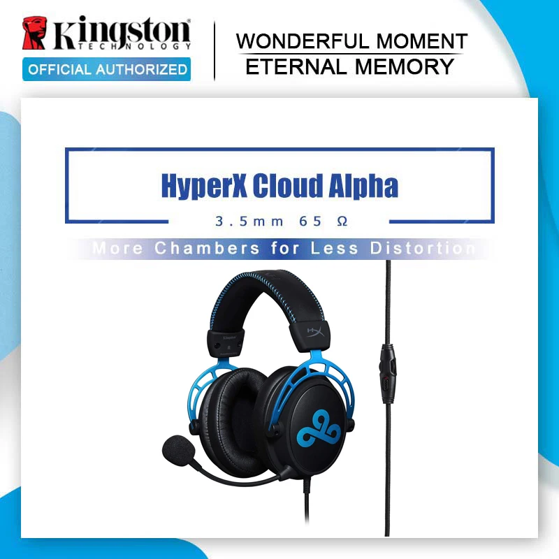 Наушники Kingston HyperX Cloud Alpha Cloud9 для киберспорта с микрофоном игровая гарнитура из