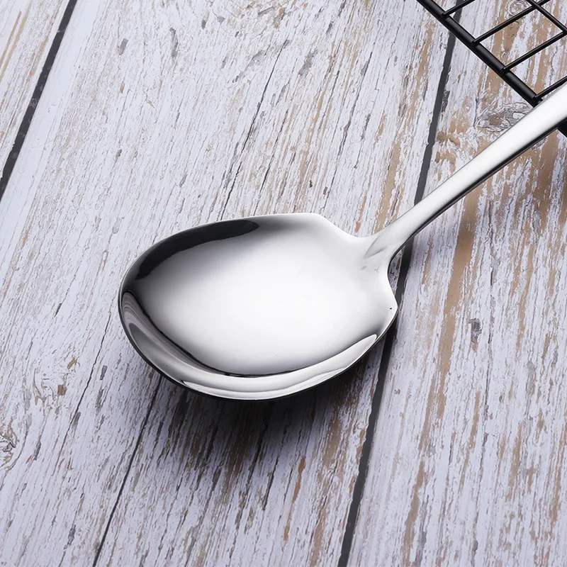 6 PCS/Set Thick Stainless Steel Spoon Party Banquet Buffet Kitchen Household Service Spoon Big Spoon Spoon Set Tableware
6 PCS/Set Thick Stainless Steel Spoon Party Banquet Buffet Kitchen Household Service Spoon Big Spoon Spoon Set Tableware