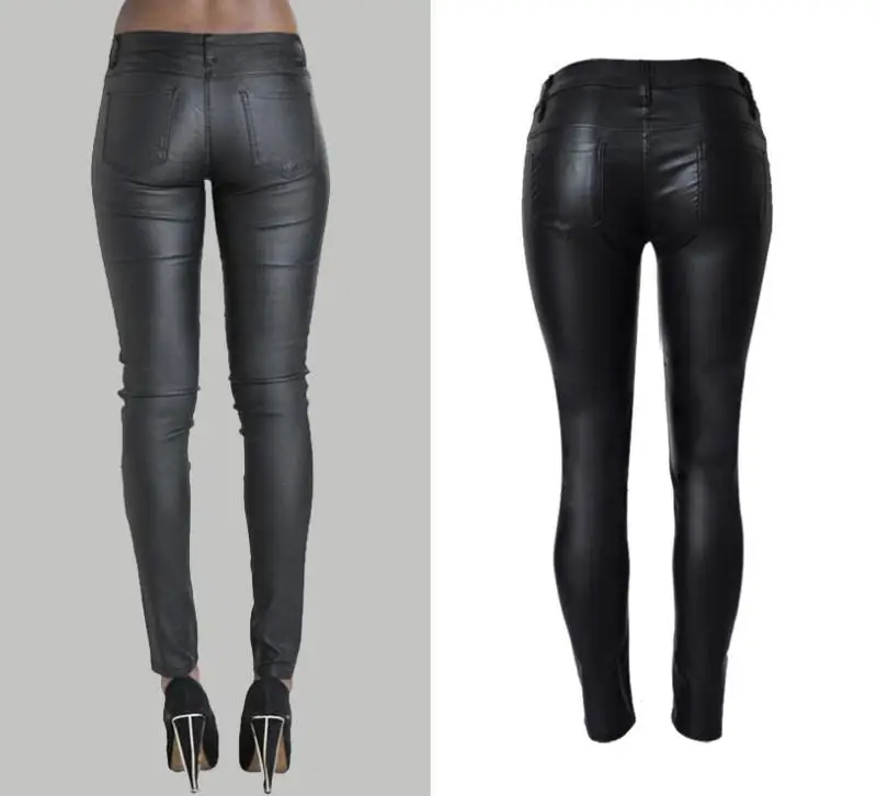Women'S Low Waist Motor Biker Pu Leather Pants Sexy Skinny Pencil Pant Black Zipper Leather Trousers Full Length Size 34/44 S90
Women'S Low Waist Motor Biker Pu Leather Pants Sexy Skinny Pencil Pant Black Zipper Leather Trousers Full Length Size 34/44 S90