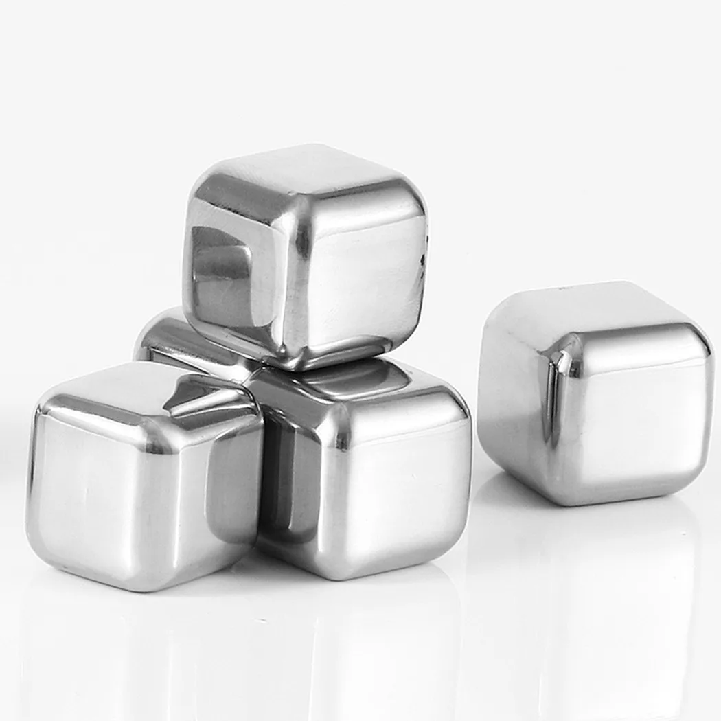 4 Or 6 Pcs Stainless Ice Stones Stainless Steel Whiskey Ice Cube Wine Beer Cooling Stones Physical Cooling Tool High Quality
4 Or 6 Pcs Stainless Ice Stones Stainless Steel Whiskey Ice Cube Wine Beer Cooling Stones Physical Cooling Tool High Quality