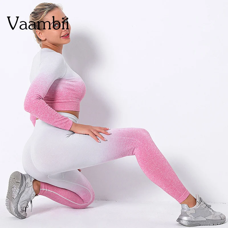Womens Ombre Sport Sets Tie Dye Active Gym Wear Women Seamless Workout Leggings Crop Top Set Woman Two Piece Clothes Outfits
Womens Ombre Sport Sets Tie Dye Active Gym Wear Women Seamless Workout Leggings Crop Top Set Woman Two Piece Clothes Outfits