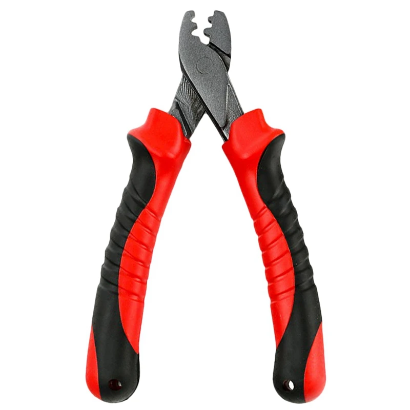 Fishing Crimping Pliers with 250Pcs/Set Single Barrel Crimping Sleeve Fishing Line Tube