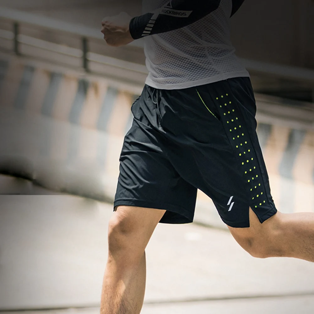Мужские шорты для бега быстросохнущие дышащие тренировочные активных
