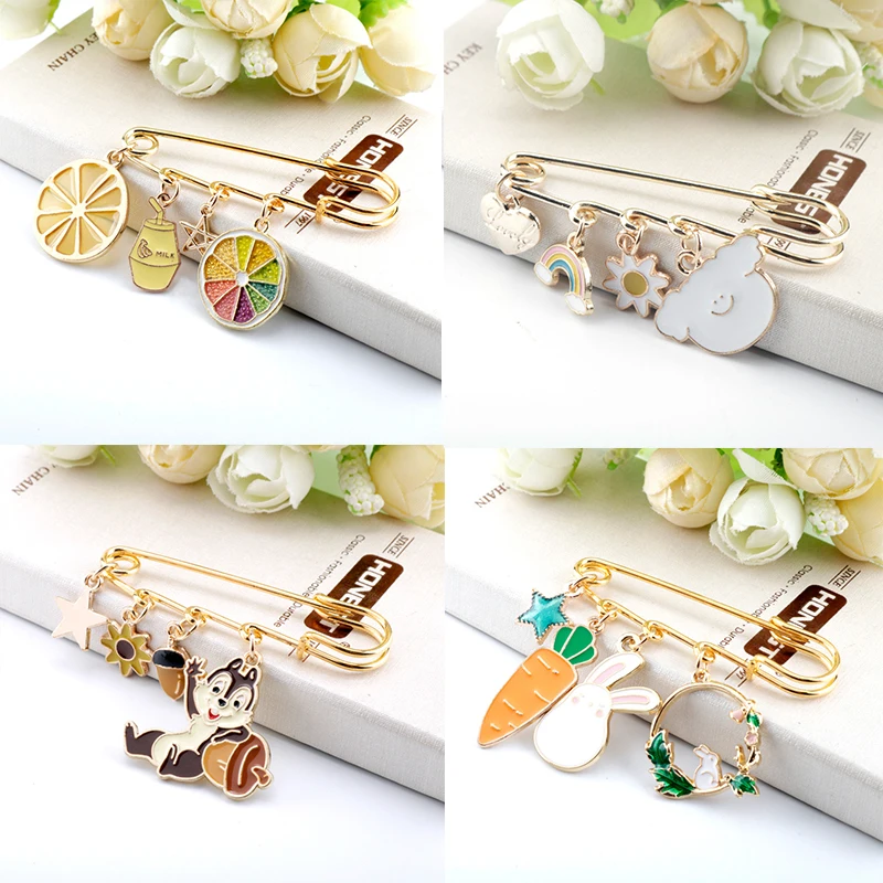 Trendy Lemon Chestnut Chrysanthemum Carrot Rabbit Squirrel Rainbow Heart Enamel Pins Bag Clothes Pendant Lapel Pins For Kids
Trendy Lemon Chestnut Chrysanthemum Carrot Rabbit Squirrel Rainbow Heart Enamel Pins Bag Clothes Pendant Lapel Pins For Kids