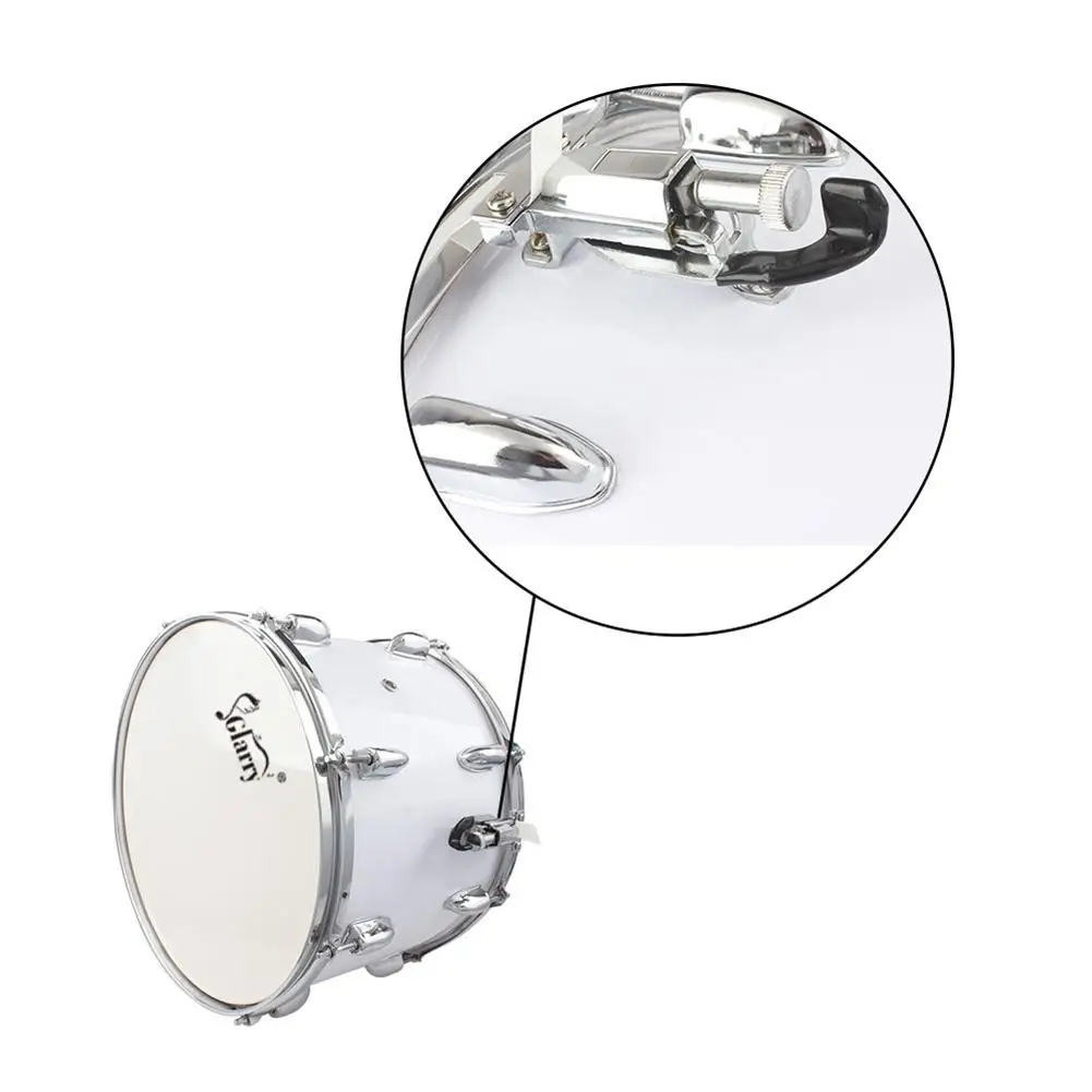 

1 Set Glarry 14x10 inches Snare Drum Kit Marching Drum Drumsticks Key Strap Drumsticks