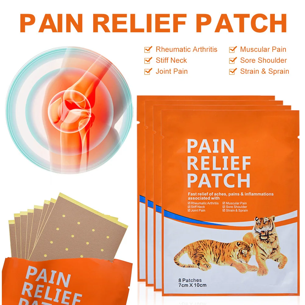 

8pcs Patch Chinese Medicine Patch Powerful Analgesic Rheumatoid Arthritis Joint Neck Back Waist Pain Relief Plaster Herbal Patch