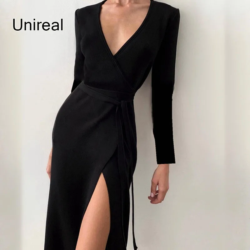 Unireal 2022 осеннее женское вечернее платье с длинным рукавом элегантное женское длинное черное платье с Боковым Разрезом
Unireal 2022 осеннее женское вечернее платье с длинным рукавом элегантное женское длинное черное платье с Боковым Разрезом