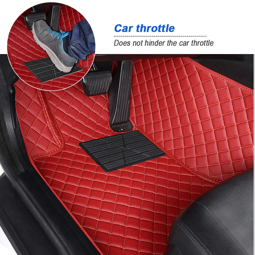 Universal Car Floor Mats For CHEVROLET silverado High Country silverado Leather Waterproof Foot Pads Auto Interior Accessories