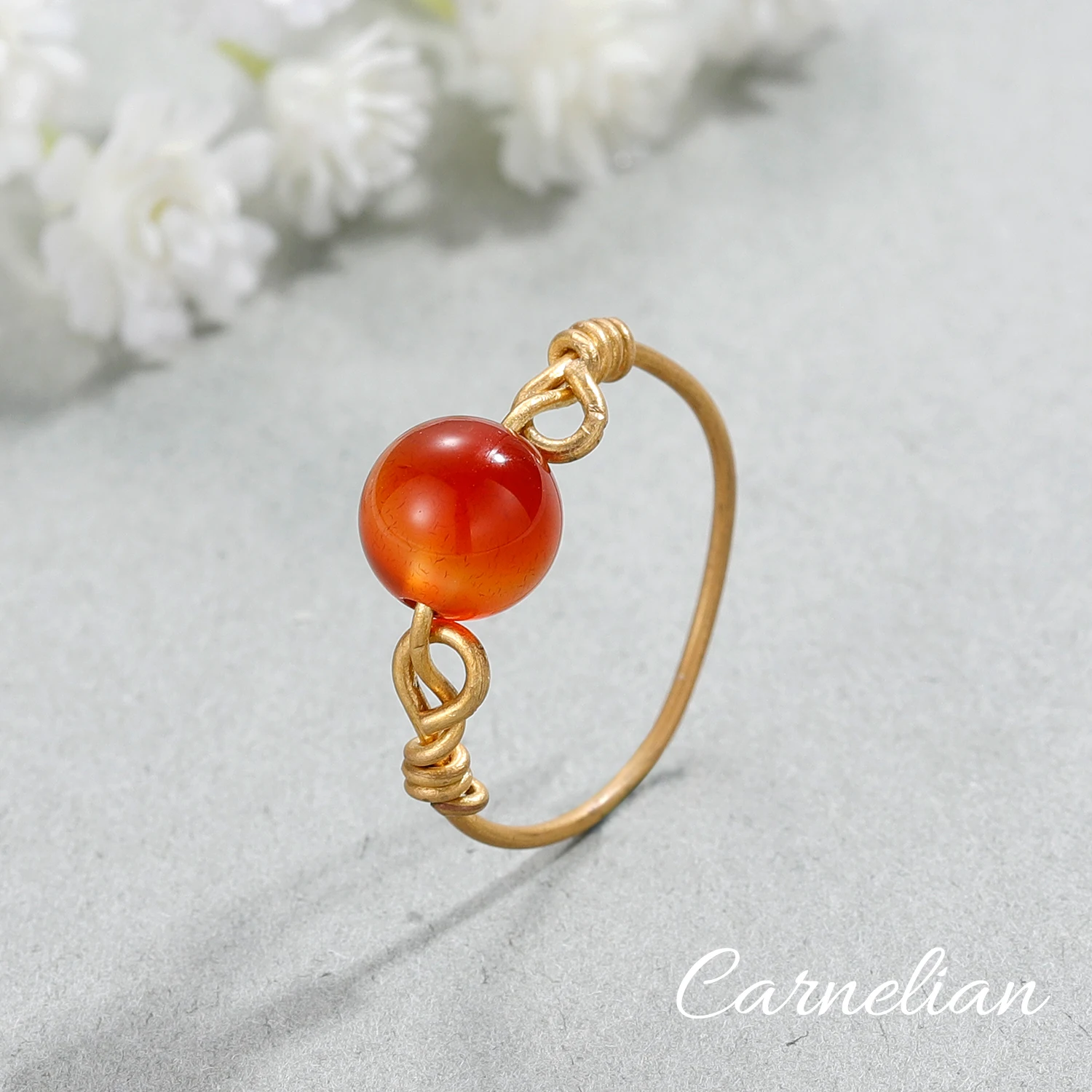 DasCus Dainty Rose Carnelian Wire Wrapped Infinity Ring New Style Sweets Jewelry For Women Handmde Unique Gift For Girl
DasCus Dainty Rose Carnelian Wire Wrapped Infinity Ring New Style Sweets Jewelry For Women Handmde Unique Gift For Girl