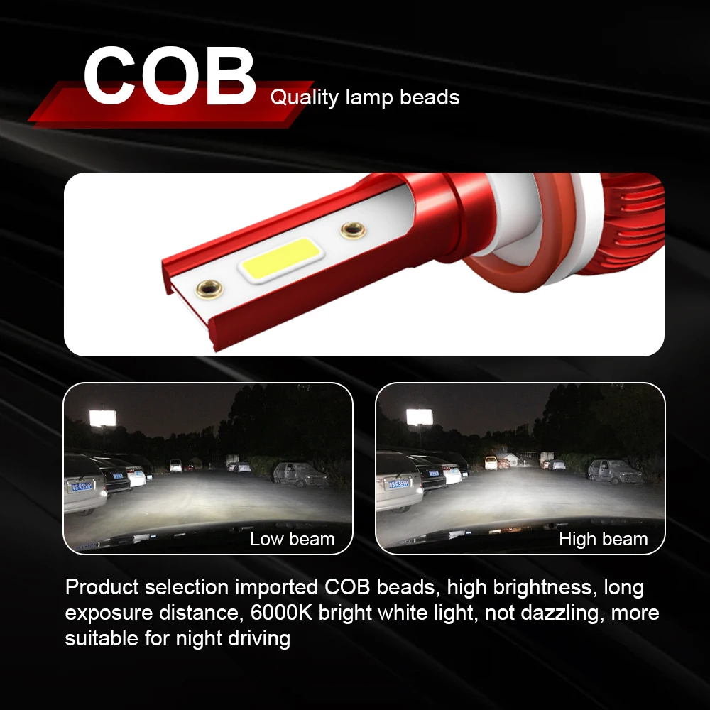 2PCS LED H1 H4 H7 H11 9005 9006 Auto H7 Car Headlight Bulbs 36W 3600LM 6000K for 9V to 36V Running Auto Fog Head Lamp IP68
2PCS LED H1 H4 H7 H11 9005 9006 Auto H7 Car Headlight Bulbs 36W 3600LM 6000K for 9V to 36V Running Auto Fog Head Lamp IP68