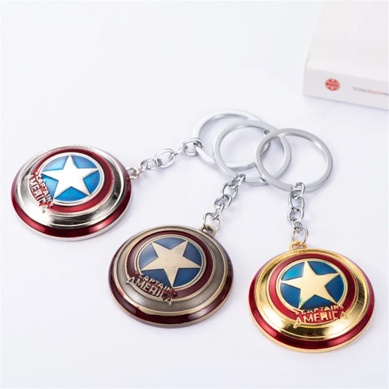 Marvel Captain America Shield Keychain Avengers New Creative Car Bag Key Chain Pendant
Marvel Captain America Shield Keychain Avengers New Creative Car Bag Key Chain Pendant