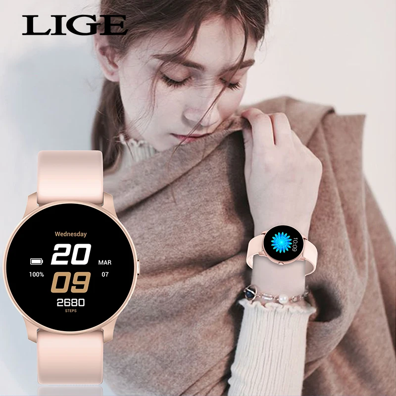 LIGE 2020 New Smart Watch Women Men Heart Rate Blood Pressure Information Remind Sport Multifunctional Waterproof Smartwatch+Box
LIGE 2020 New Smart Watch Women Men Heart Rate Blood Pressure Information Remind Sport Multifunctional Waterproof Smartwatch+Box