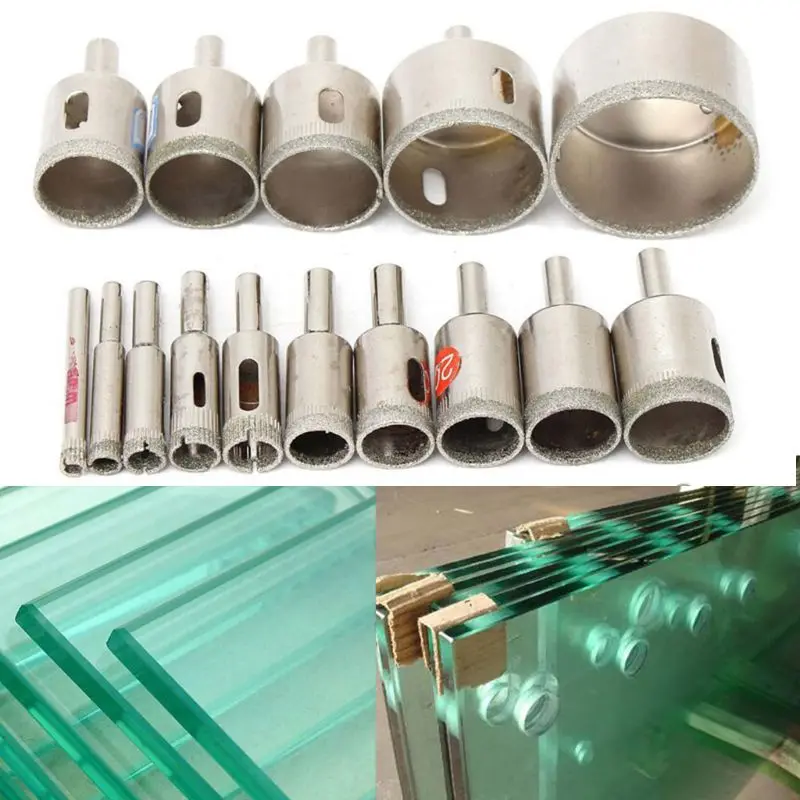 D08D 15Pcs Diamond Cutter Hole Drill Bits Set Glass Ceramic Tile Saw Cutting Tool 6-50mm
D08D 15Pcs Diamond Cutter Hole Drill Bits Set Glass Ceramic Tile Saw Cutting Tool 6-50mm