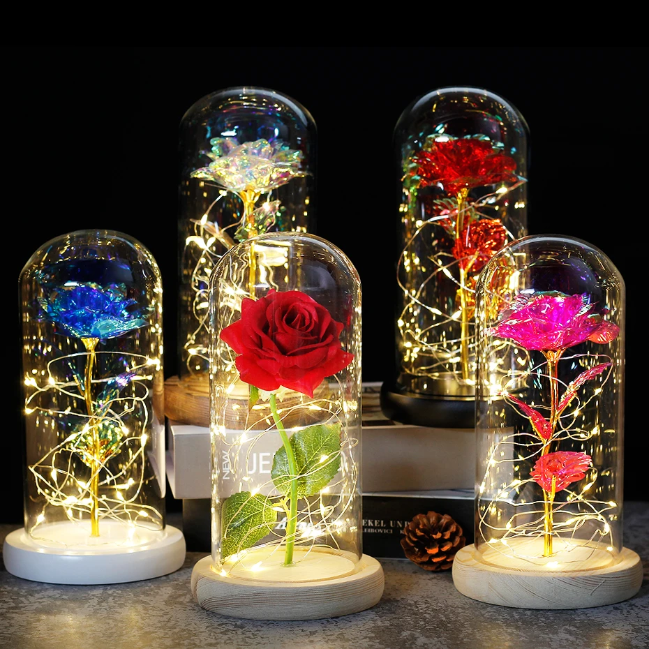 2020 new blue rose wishing girl galaxy rose LED flash light on glass dome Valentine's Day gift wedding decoration birthday gift
2020 new blue rose wishing girl galaxy rose LED flash light on glass dome Valentine's Day gift wedding decoration birthday gift