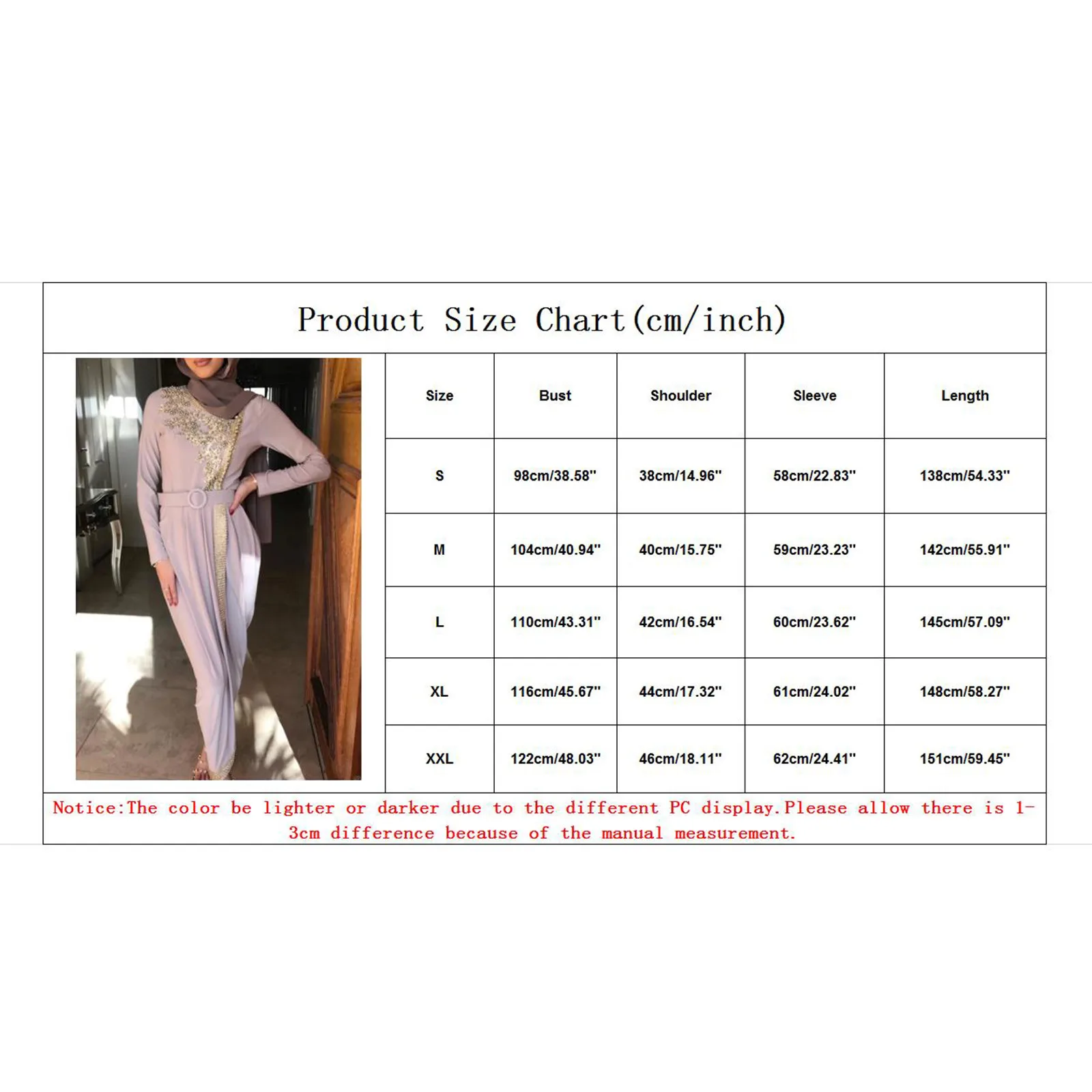 Long Sleeve Abaya Casual Islamic Clothing Middle East Women Muslim Dress Solid Color Loose Dubai Embroidered Robe Dress#G30
Long Sleeve Abaya Casual Islamic Clothing Middle East Women Muslim Dress Solid Color Loose Dubai Embroidered Robe Dress#G30