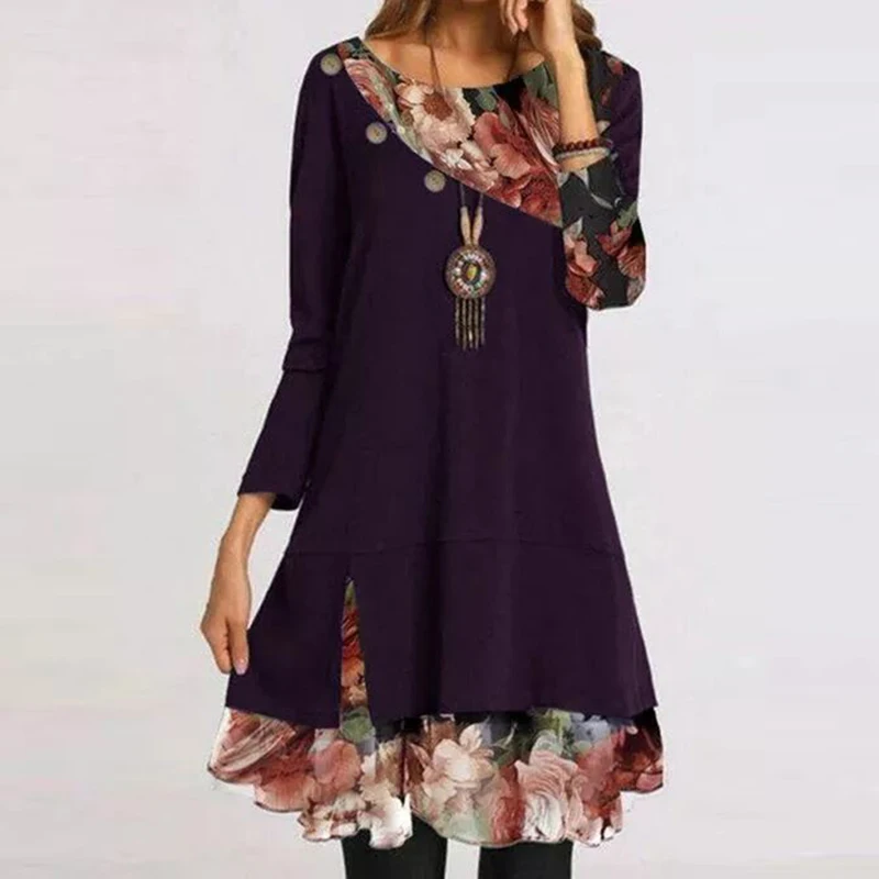 Autumn Elegant O Neck Floral Dress Women 2021 Spring Fashion Long Sleeve Mini Dresses Female Casual Loose A Line Dress Vestidos
Autumn Elegant O Neck Floral Dress Women 2021 Spring Fashion Long Sleeve Mini Dresses Female Casual Loose A Line Dress Vestidos