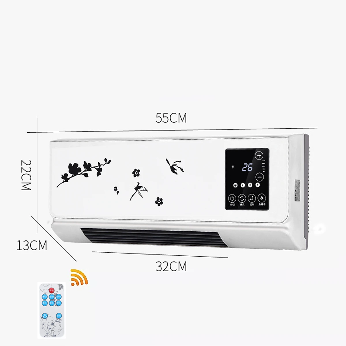 2000W Air Conditioner Heating and Cooling Wall-mounted and Desktop LED PTC Electric Heater Clothing Dryer Air Heater Warmer Fan
2000W Air Conditioner Heating and Cooling Wall-mounted and Desktop LED PTC Electric Heater Clothing Dryer Air Heater Warmer Fan