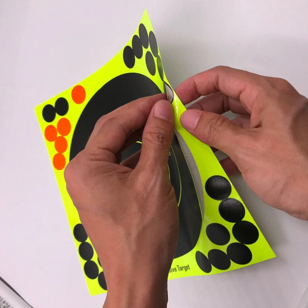 25pcs Fluorescent Shooting Target Paper Stickers Adhesive Arrow Darts Aiming Stickers (Random Color) 
25pcs Fluorescent Shooting Target Paper Stickers Adhesive Arrow Darts Aiming Stickers (Random Color)