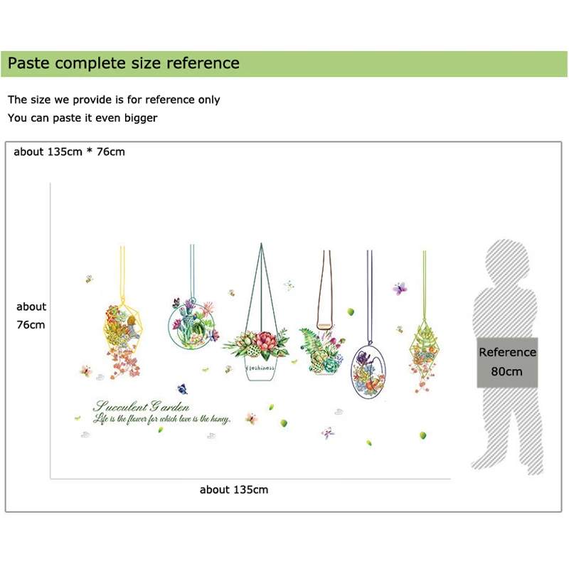 Succulents basket painting Wall Sticker Home Decor DIY kids room Decals Living room Background Mural art poster window stickers
Succulents basket painting Wall Sticker Home Decor DIY kids room Decals Living room Background Mural art poster window stickers