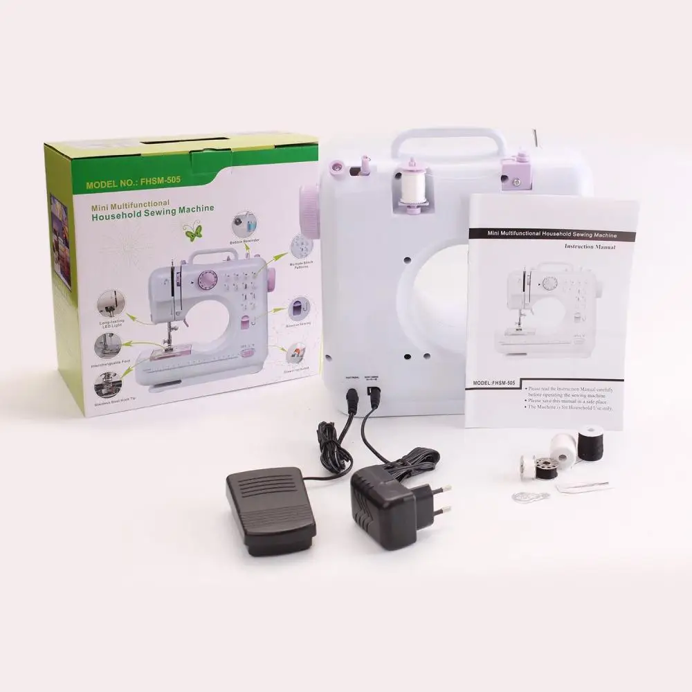 505a Electric Sewing Machines With Presser Foot Household Sewing Machine Multifunction Portable Mini Sewing Machine 27x12x26cm
505a Electric Sewing Machines With Presser Foot Household Sewing Machine Multifunction Portable Mini Sewing Machine 27x12x26cm