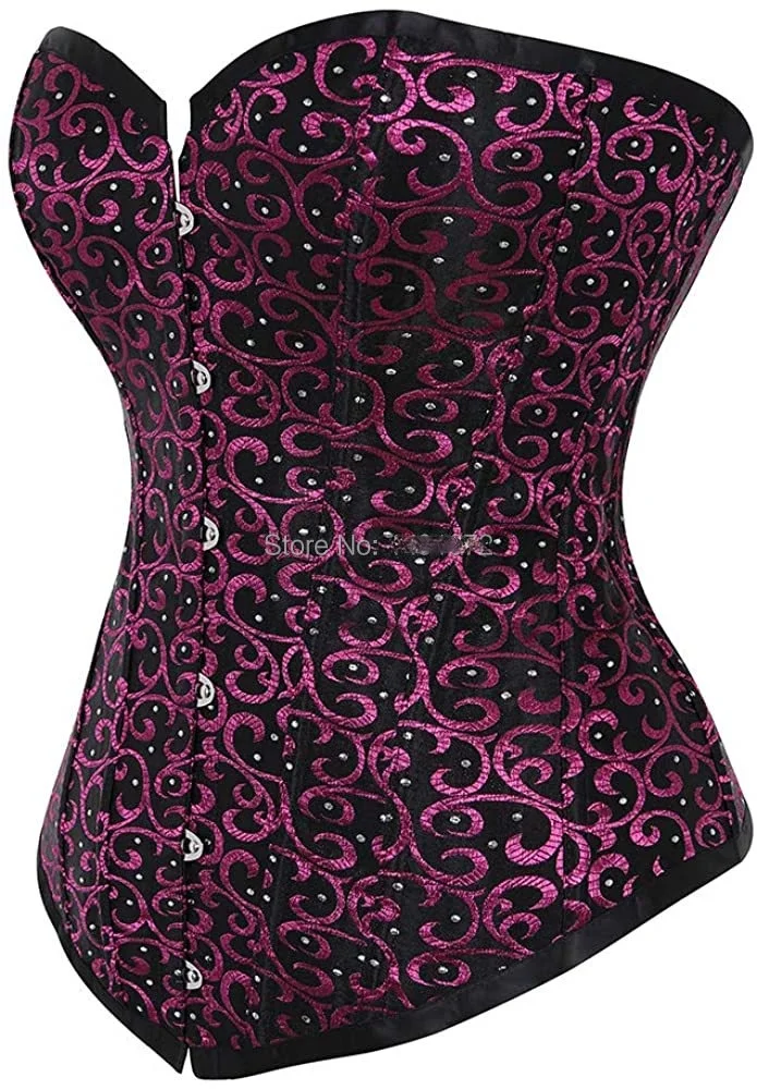 Women Corset Top Sexy Gothic Corsets Bustier Blouse Lingerie Mujer Korsett Costume Burlesque Retro Purple Halloween
Women Corset Top Sexy Gothic Corsets Bustier Blouse Lingerie Mujer Korsett Costume Burlesque Retro Purple Halloween