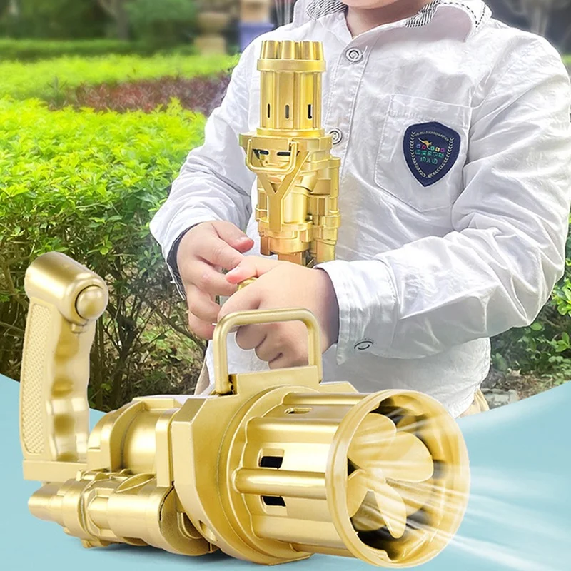 1PC Gatling Bubble Gun Toys Automatic Soap Water Bubble Machine Summer for Children Toddlers Outdoor Wedding Bubble Toys
1PC Gatling Bubble Gun Toys Automatic Soap Water Bubble Machine Summer for Children Toddlers Outdoor Wedding Bubble Toys