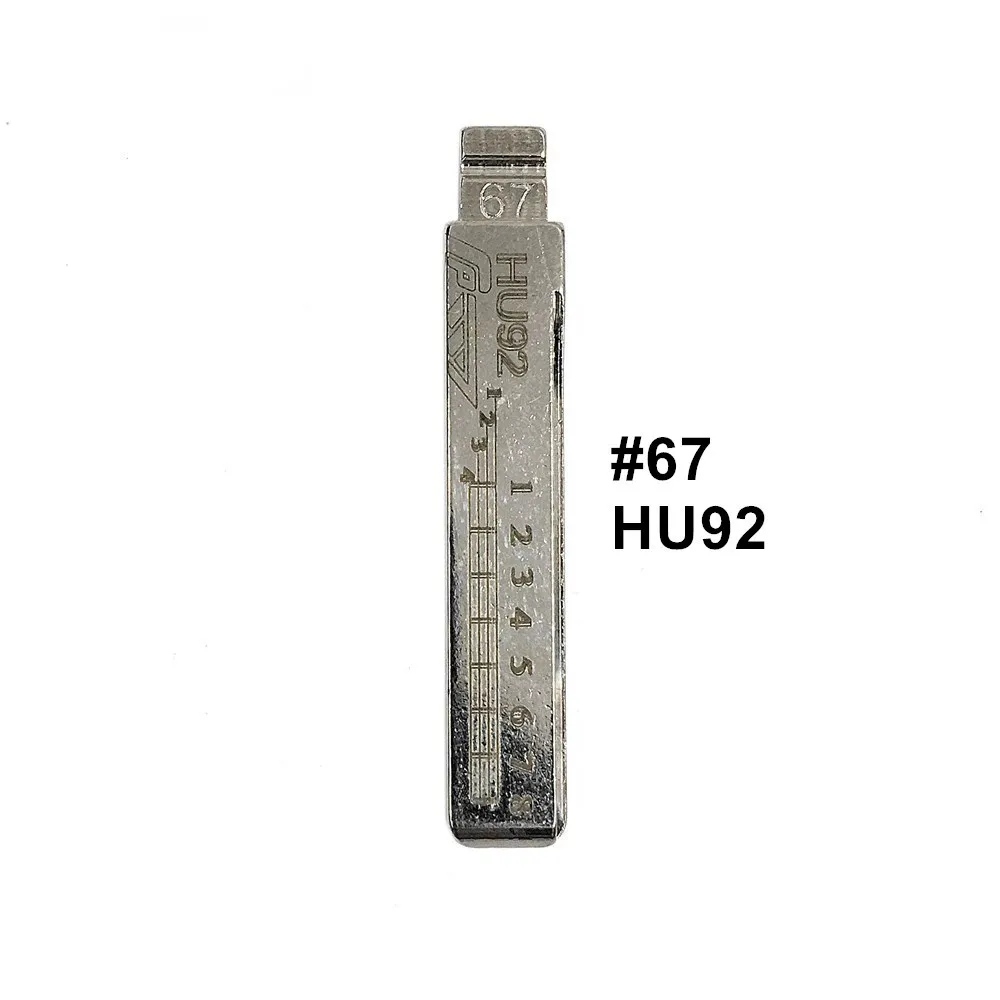 5pcs 2 IN 1 Lishi HU92 #67 Engraved Line Key Blade Scale Shearing Teeth Cutting Key Blank For BMW Mini LandRover
5pcs 2 IN 1 Lishi HU92 #67 Engraved Line Key Blade Scale Shearing Teeth Cutting Key Blank For BMW Mini LandRover
