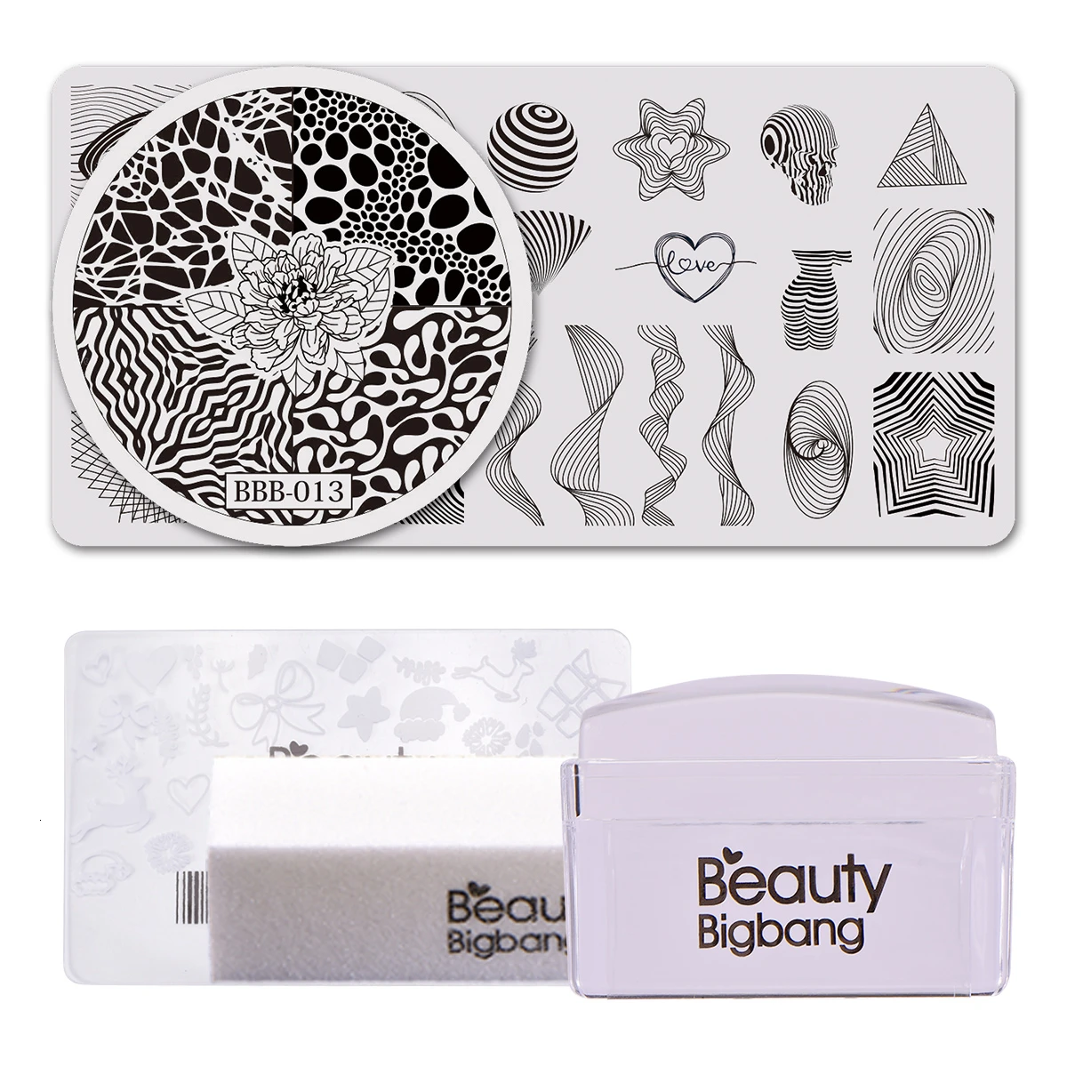 Beautybigbang пластины для штамповки ногтей Set Love Star полосатый цветочный Рисунок из нержавеющей стали шаблоны для стемпера набор для дизайна ногт...
Beautybigbang пластины для штамповки ногтей Set Love Star полосатый цветочный Рисунок из нержавеющей стали шаблоны для стемпера набор для дизайна ногт...