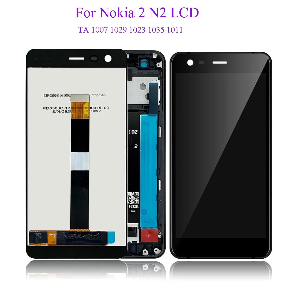 

5”AAA Quality LCD For Nokia 2 N2 TA 1007 1029 1023 1035 1011 LCD Display Touch Screen Digitizer Assembly Replacement Parts